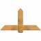 Ekena Millwork Eugene Rough Sawn Timber Gable Bracket, Western Red Cedar, 48"W x 26"H x 2"D x 6"F, 13/12 Pitch GBW048X26X0206EUG00RWR - alternate 1